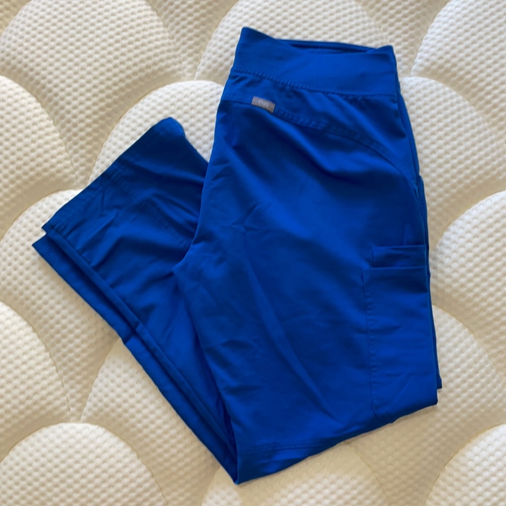 Figs Medium Petite Royal Blue Kade Scrub Pants